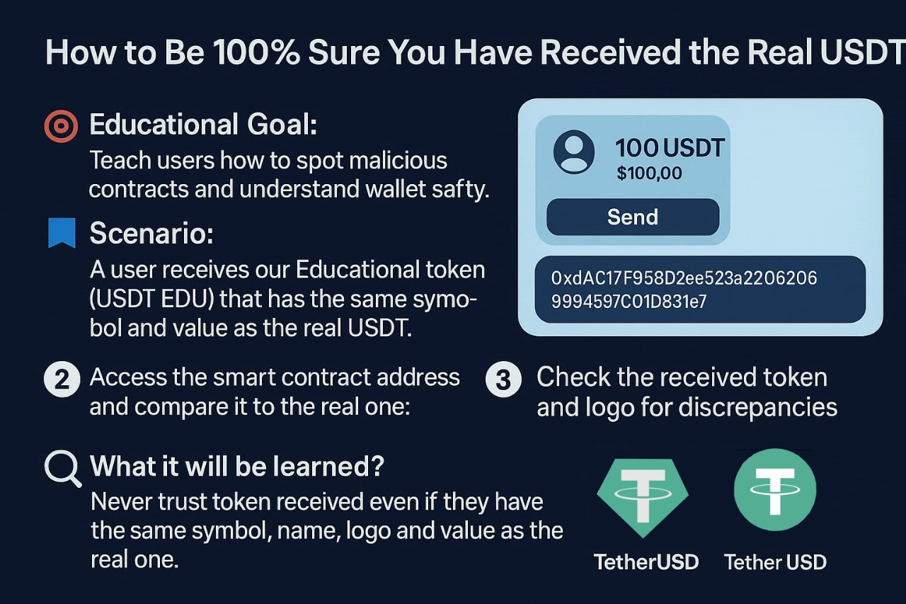 How to Be 100% Sure You Have Received the Real USDT